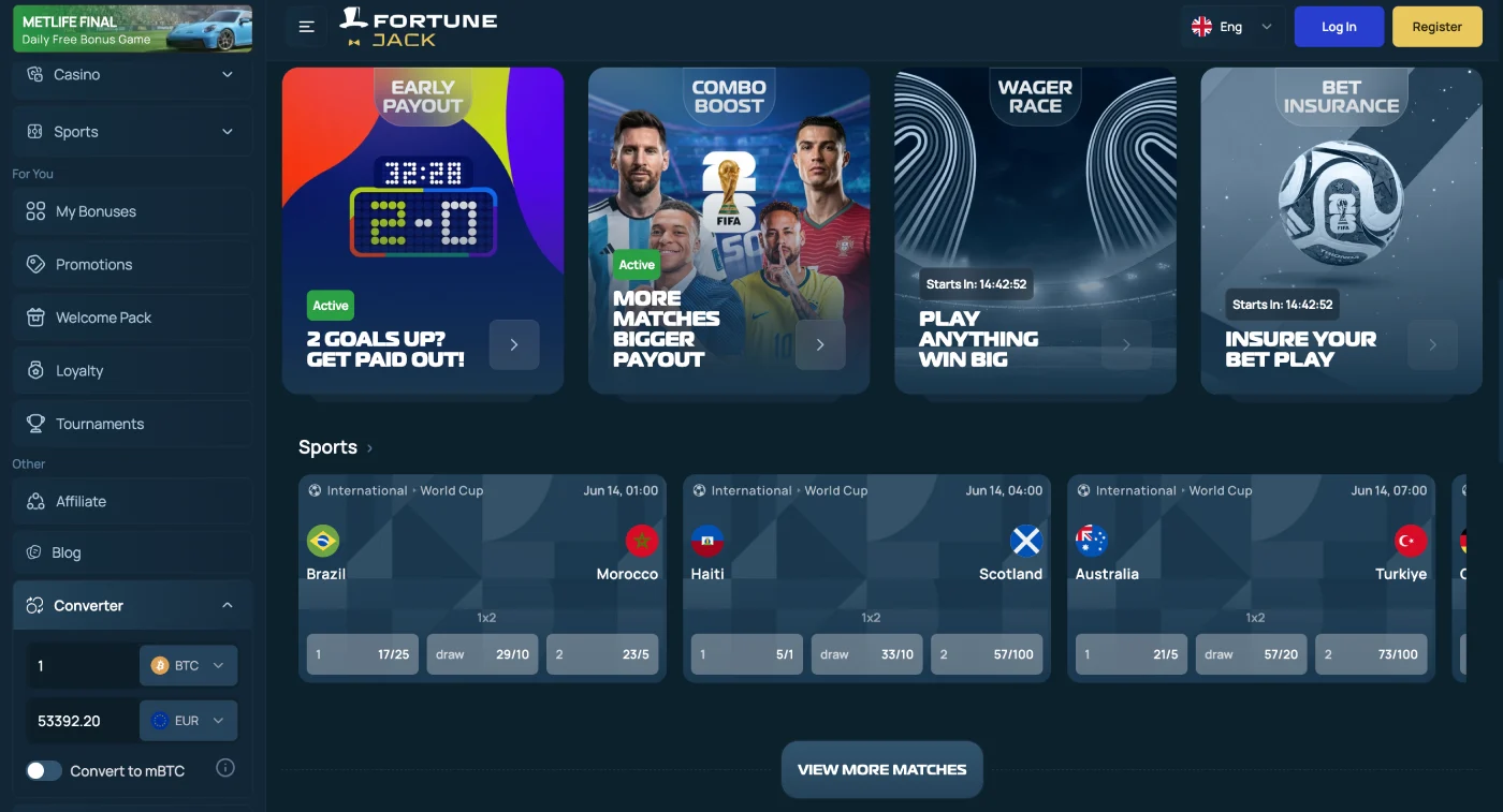 FortuneJack World Cup 2026 Promotions