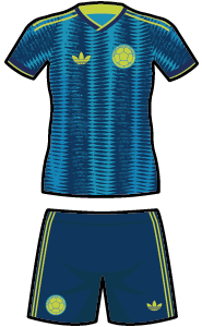 Colombia away kit