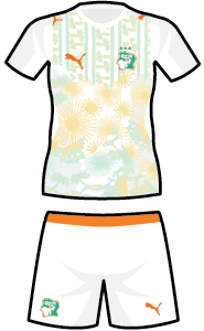 Cote d'Ivoire away kit
